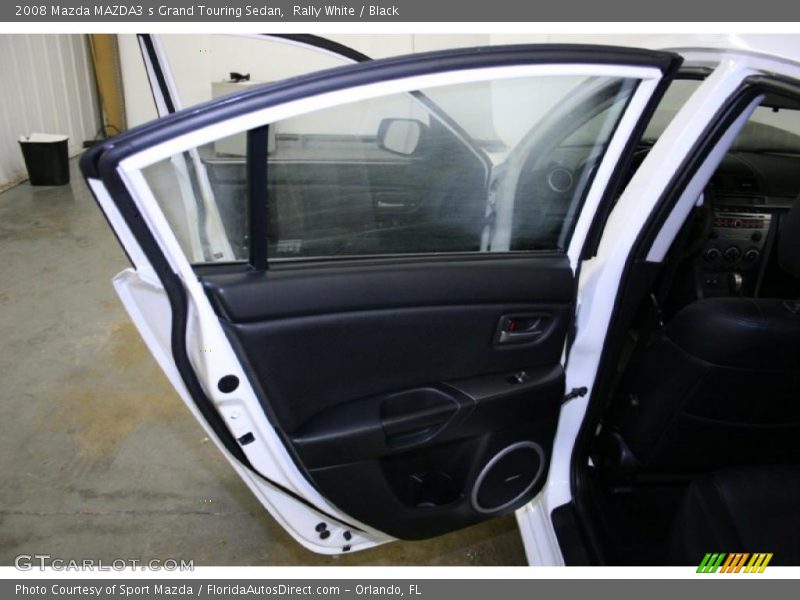 Rally White / Black 2008 Mazda MAZDA3 s Grand Touring Sedan