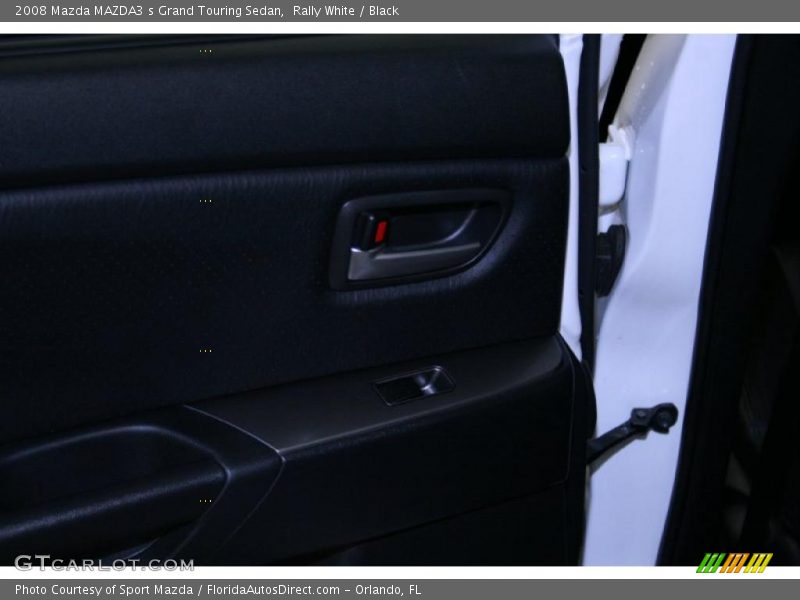 Rally White / Black 2008 Mazda MAZDA3 s Grand Touring Sedan