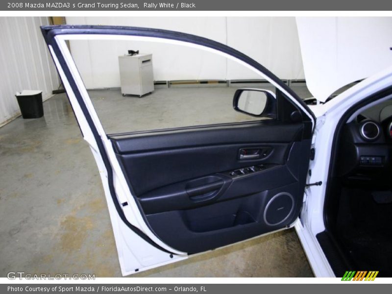 Rally White / Black 2008 Mazda MAZDA3 s Grand Touring Sedan