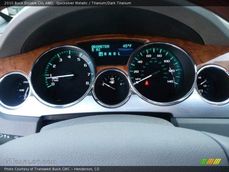 Quicksilver Metallic / Titanium/Dark Titanium 2010 Buick Enclave CXL AWD