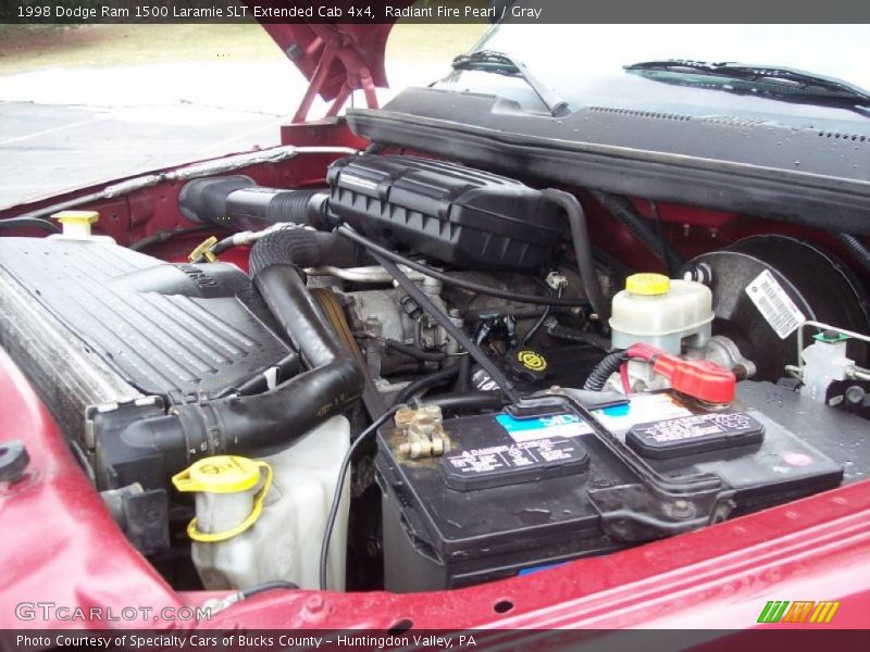 Radiant Fire Pearl / Gray 1998 Dodge Ram 1500 Laramie SLT Extended Cab 4x4