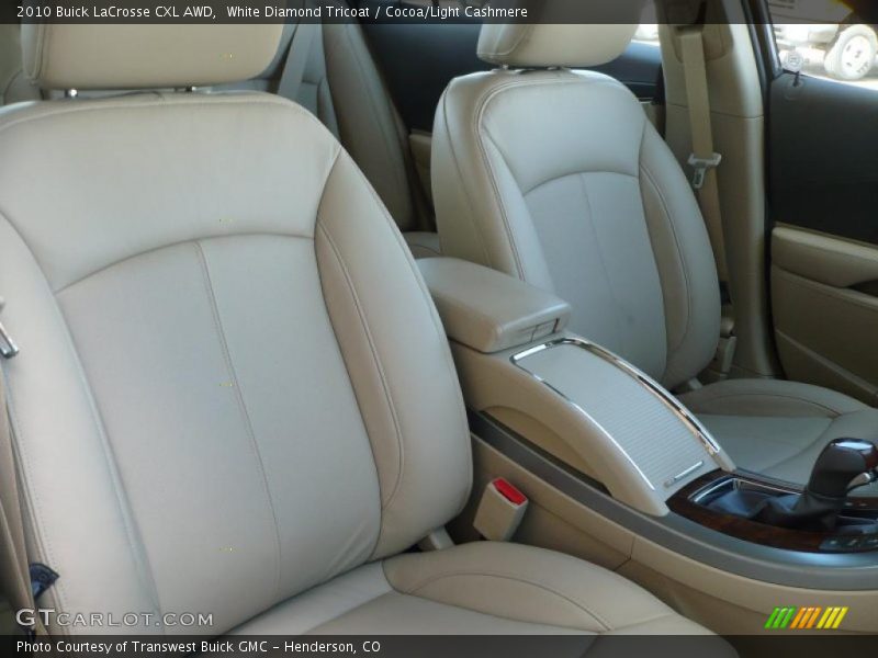 White Diamond Tricoat / Cocoa/Light Cashmere 2010 Buick LaCrosse CXL AWD