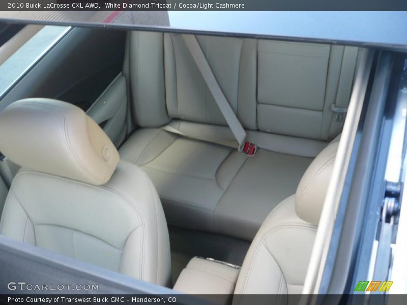 White Diamond Tricoat / Cocoa/Light Cashmere 2010 Buick LaCrosse CXL AWD