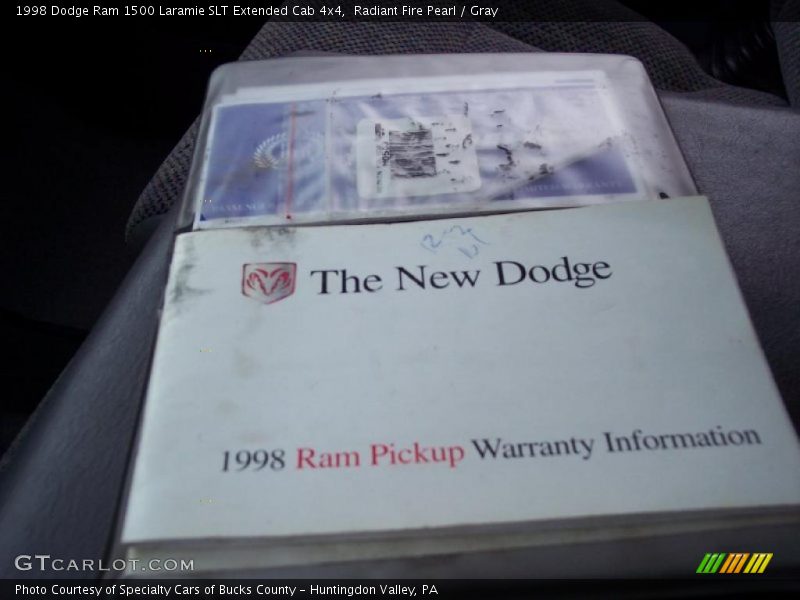Radiant Fire Pearl / Gray 1998 Dodge Ram 1500 Laramie SLT Extended Cab 4x4