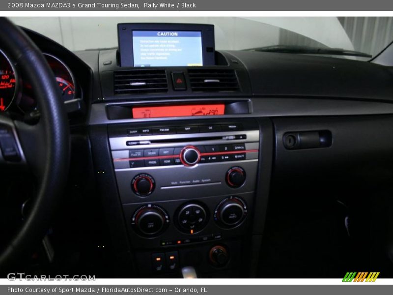 Rally White / Black 2008 Mazda MAZDA3 s Grand Touring Sedan