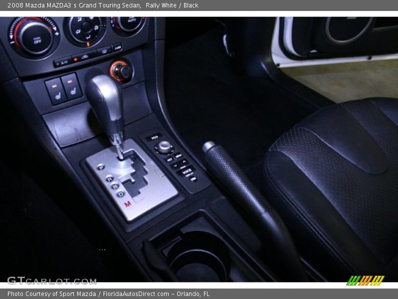 Rally White / Black 2008 Mazda MAZDA3 s Grand Touring Sedan