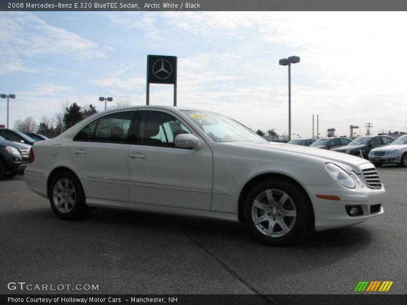 Arctic White / Black 2008 Mercedes-Benz E 320 BlueTEC Sedan