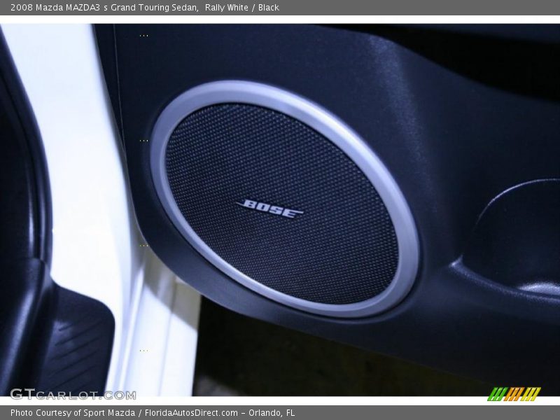 Rally White / Black 2008 Mazda MAZDA3 s Grand Touring Sedan