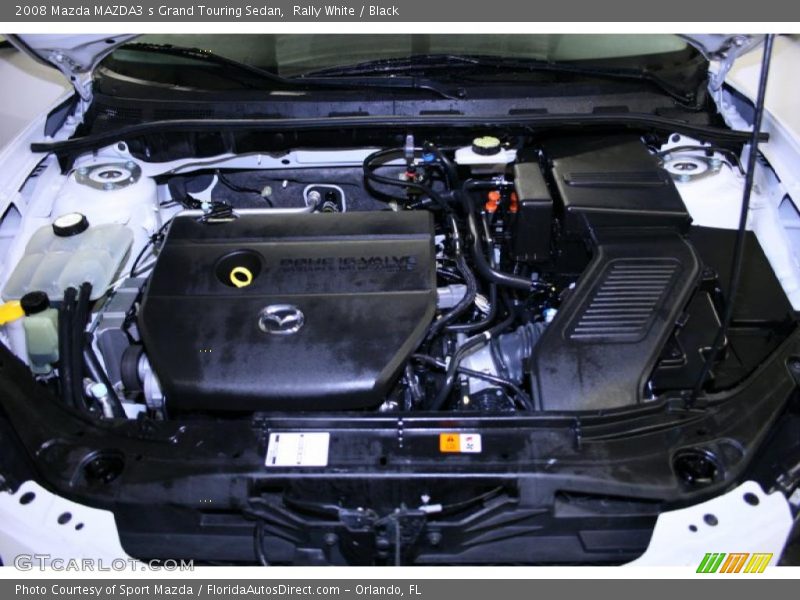 Rally White / Black 2008 Mazda MAZDA3 s Grand Touring Sedan