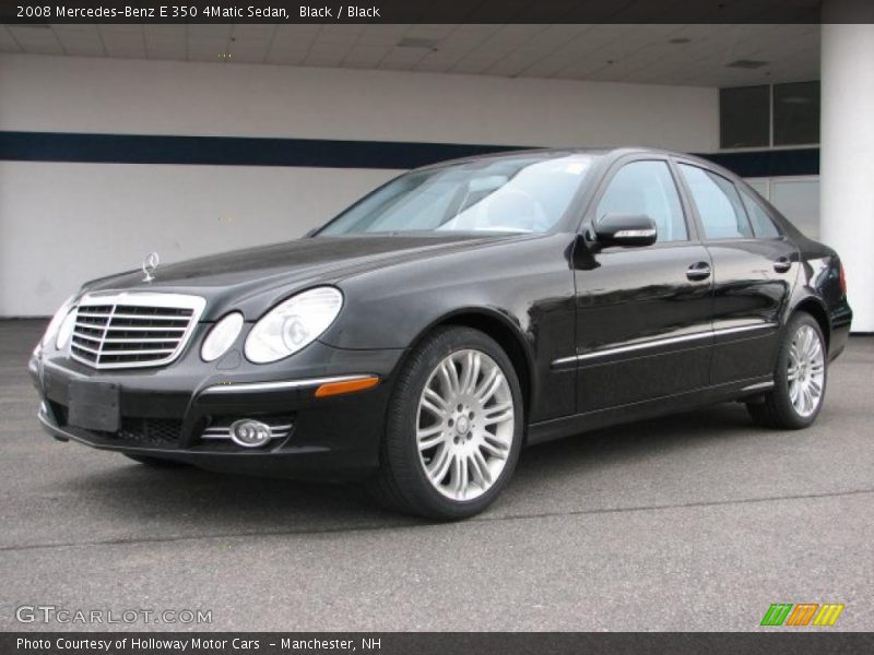 Black / Black 2008 Mercedes-Benz E 350 4Matic Sedan