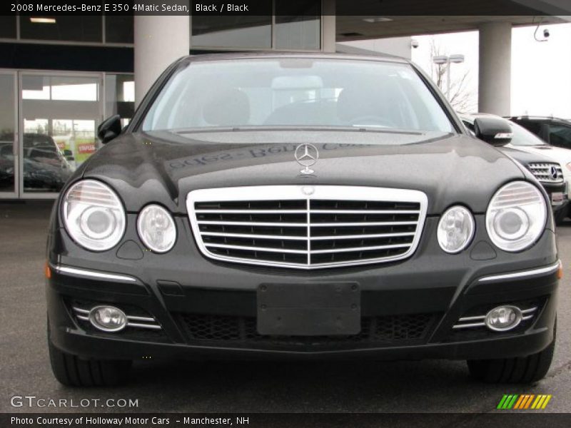 Black / Black 2008 Mercedes-Benz E 350 4Matic Sedan