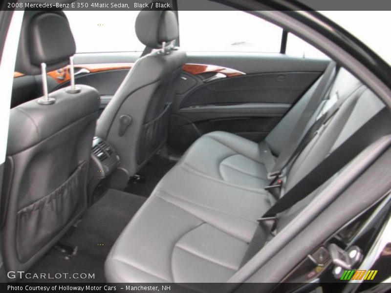 Black / Black 2008 Mercedes-Benz E 350 4Matic Sedan