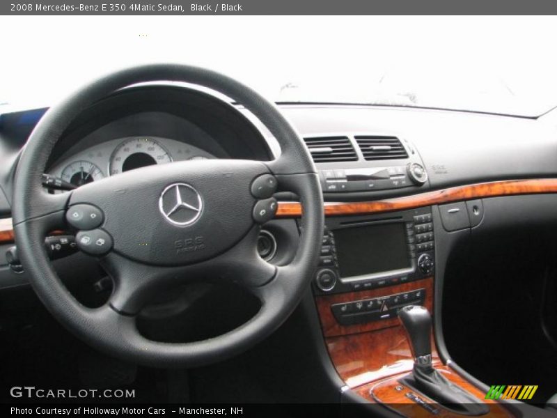 Black / Black 2008 Mercedes-Benz E 350 4Matic Sedan