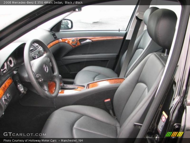 Black / Black 2008 Mercedes-Benz E 350 4Matic Sedan