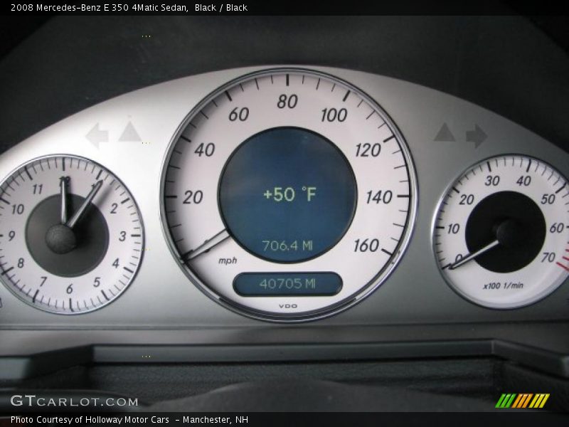 Black / Black 2008 Mercedes-Benz E 350 4Matic Sedan