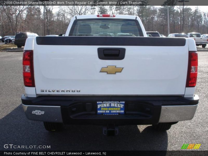Summit White / Dark Titanium 2008 Chevrolet Silverado 2500HD Work Truck Regular Cab