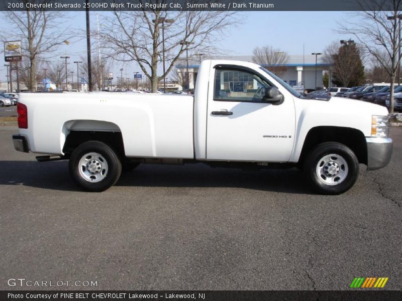 Summit White / Dark Titanium 2008 Chevrolet Silverado 2500HD Work Truck Regular Cab