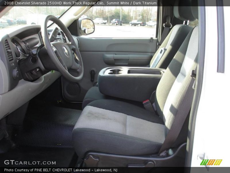 Summit White / Dark Titanium 2008 Chevrolet Silverado 2500HD Work Truck Regular Cab