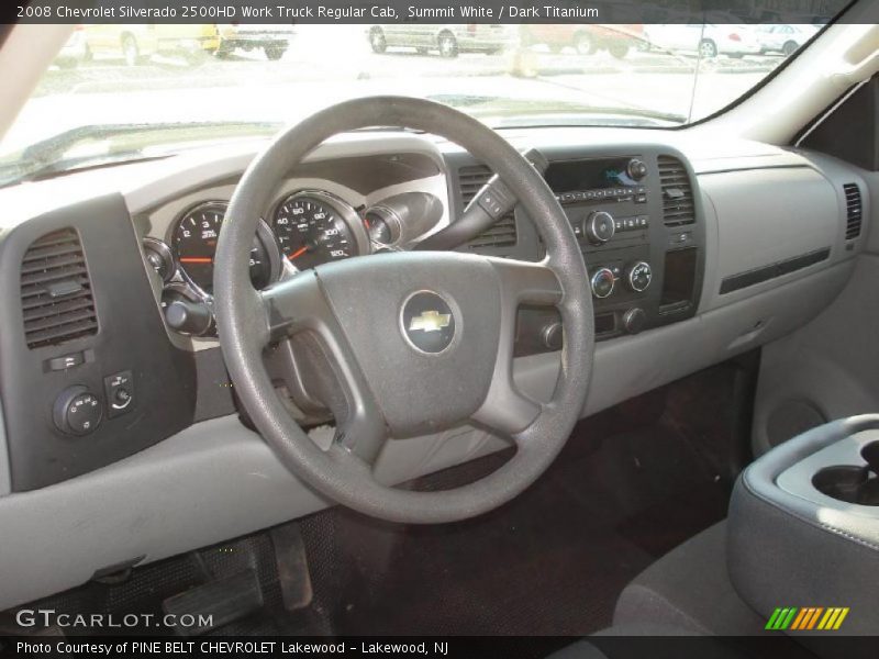 Summit White / Dark Titanium 2008 Chevrolet Silverado 2500HD Work Truck Regular Cab