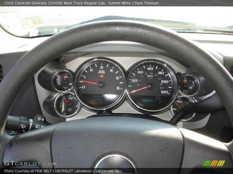 Summit White / Dark Titanium 2008 Chevrolet Silverado 2500HD Work Truck Regular Cab