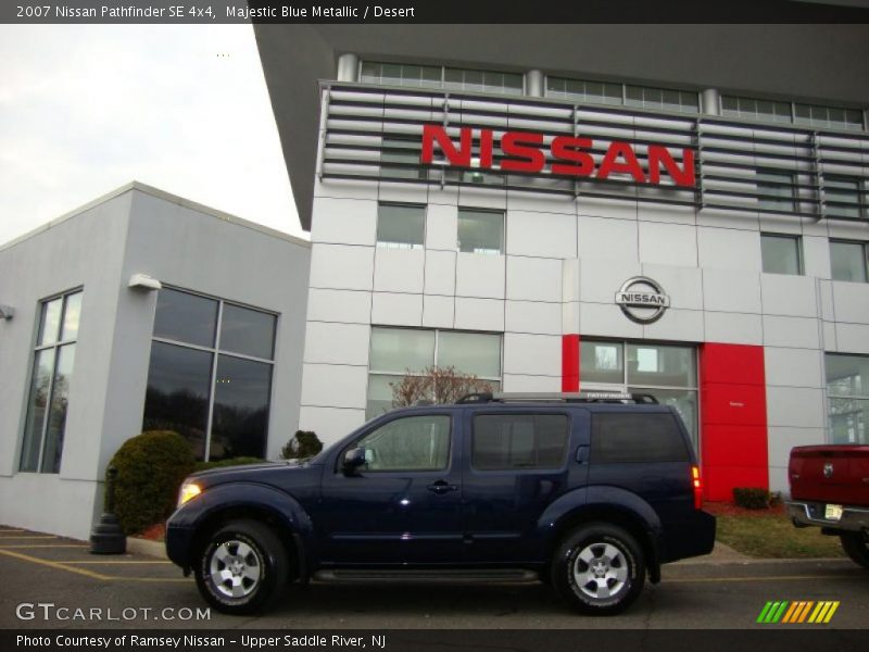 Majestic Blue Metallic / Desert 2007 Nissan Pathfinder SE 4x4