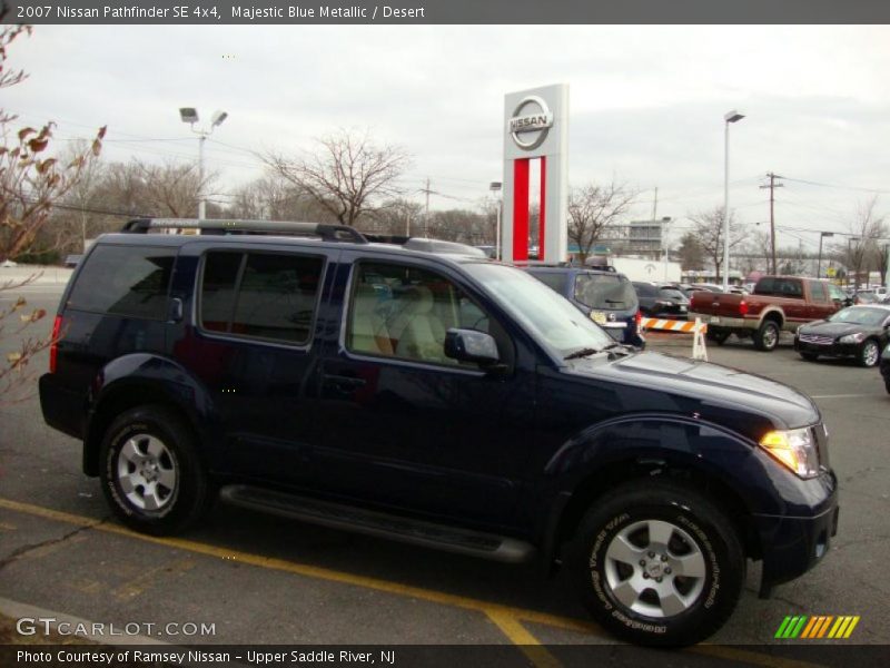 Majestic Blue Metallic / Desert 2007 Nissan Pathfinder SE 4x4
