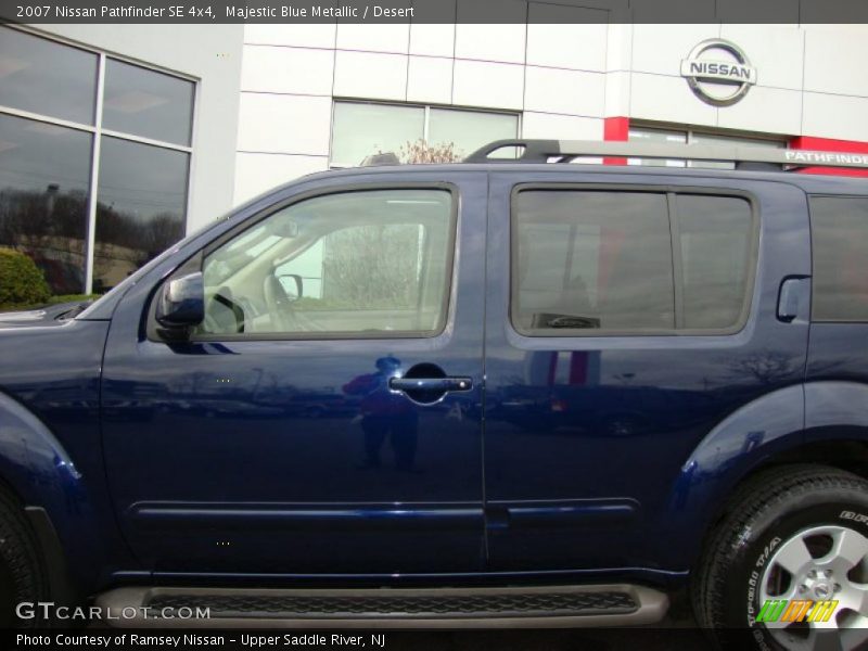Majestic Blue Metallic / Desert 2007 Nissan Pathfinder SE 4x4