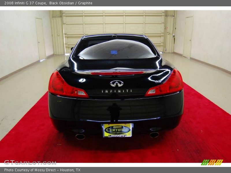 Black Obsidian / Graphite 2008 Infiniti G 37 Coupe