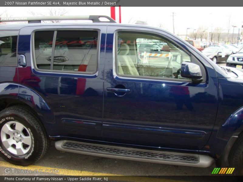 Majestic Blue Metallic / Desert 2007 Nissan Pathfinder SE 4x4