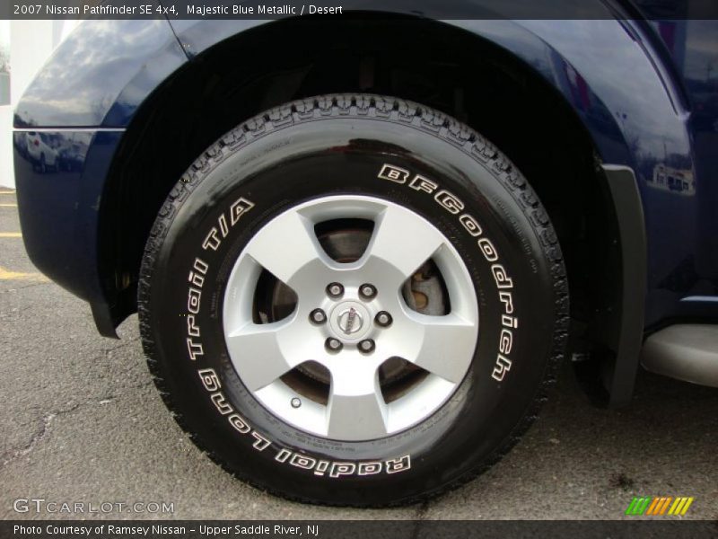 Majestic Blue Metallic / Desert 2007 Nissan Pathfinder SE 4x4