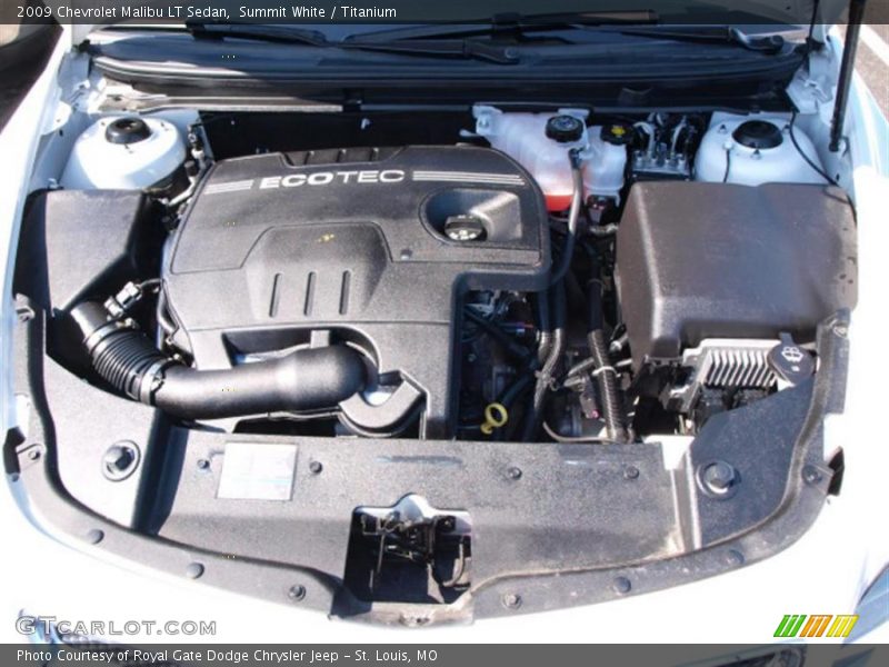Summit White / Titanium 2009 Chevrolet Malibu LT Sedan