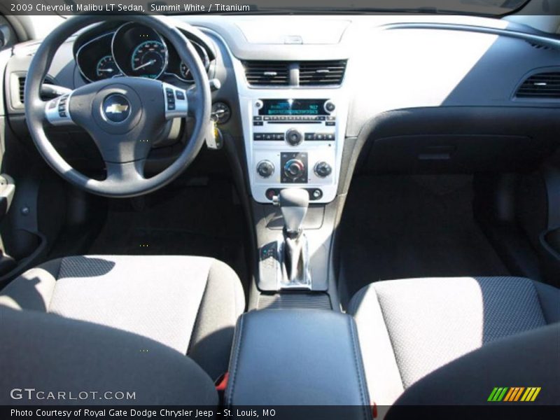 Summit White / Titanium 2009 Chevrolet Malibu LT Sedan