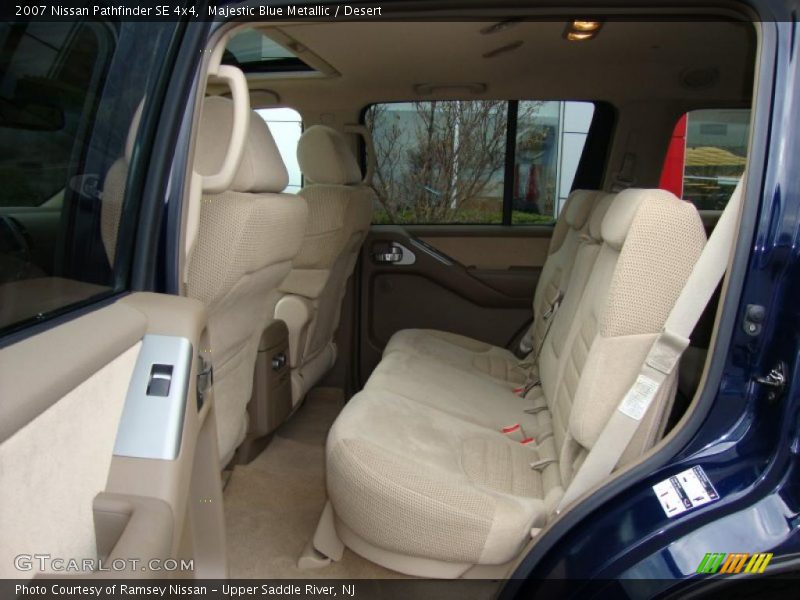 Majestic Blue Metallic / Desert 2007 Nissan Pathfinder SE 4x4