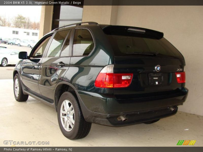 Highland Green Metallic / Beige 2004 BMW X5 3.0i