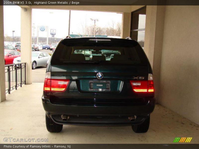 Highland Green Metallic / Beige 2004 BMW X5 3.0i