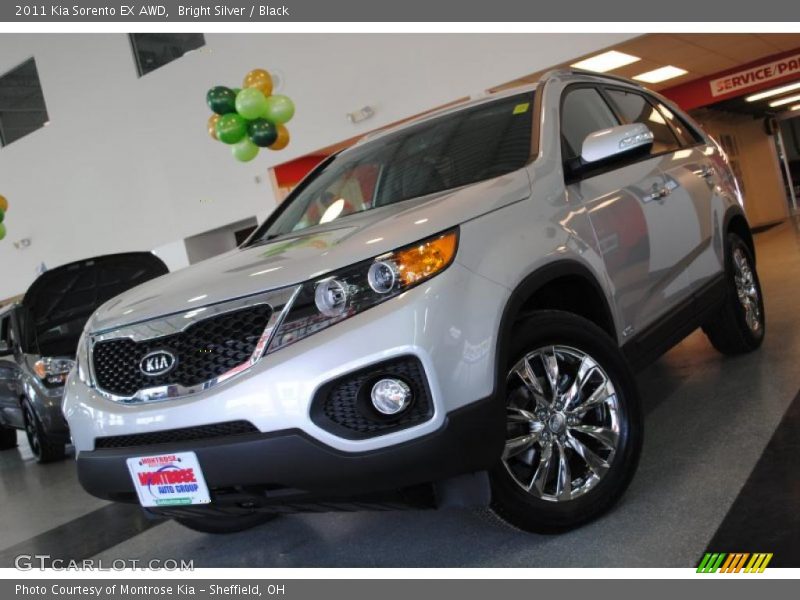 Bright Silver / Black 2011 Kia Sorento EX AWD