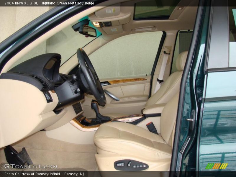 Highland Green Metallic / Beige 2004 BMW X5 3.0i