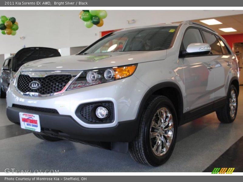 Bright Silver / Black 2011 Kia Sorento EX AWD