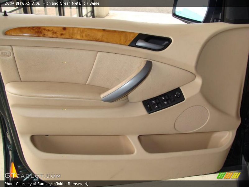 Highland Green Metallic / Beige 2004 BMW X5 3.0i