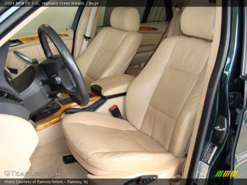 Highland Green Metallic / Beige 2004 BMW X5 3.0i
