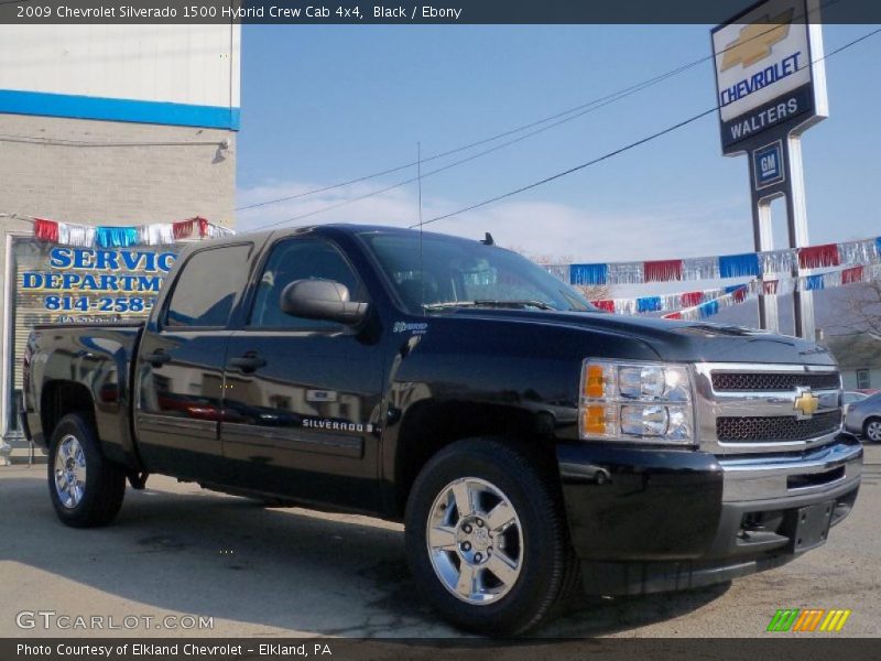 Black / Ebony 2009 Chevrolet Silverado 1500 Hybrid Crew Cab 4x4