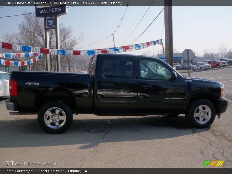 Black / Ebony 2009 Chevrolet Silverado 1500 Hybrid Crew Cab 4x4