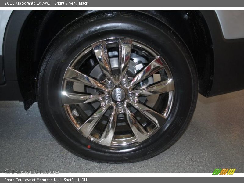 Bright Silver / Black 2011 Kia Sorento EX AWD