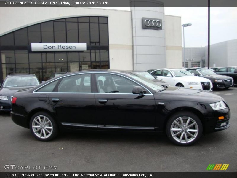 Brilliant Black / Black 2010 Audi A6 3.0 TFSI quattro Sedan