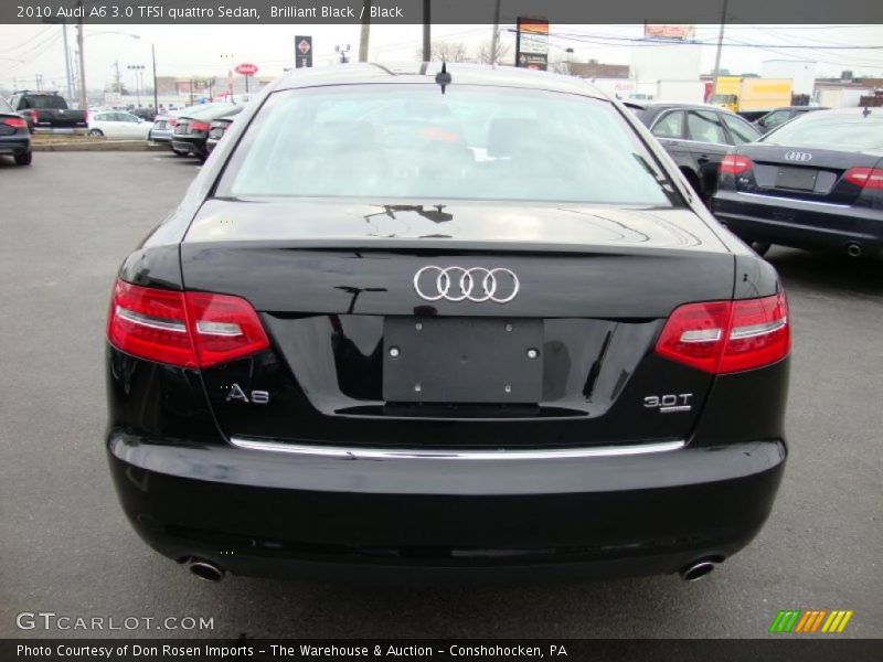 Brilliant Black / Black 2010 Audi A6 3.0 TFSI quattro Sedan