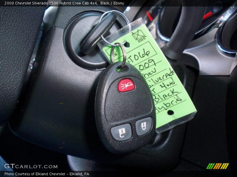 Black / Ebony 2009 Chevrolet Silverado 1500 Hybrid Crew Cab 4x4