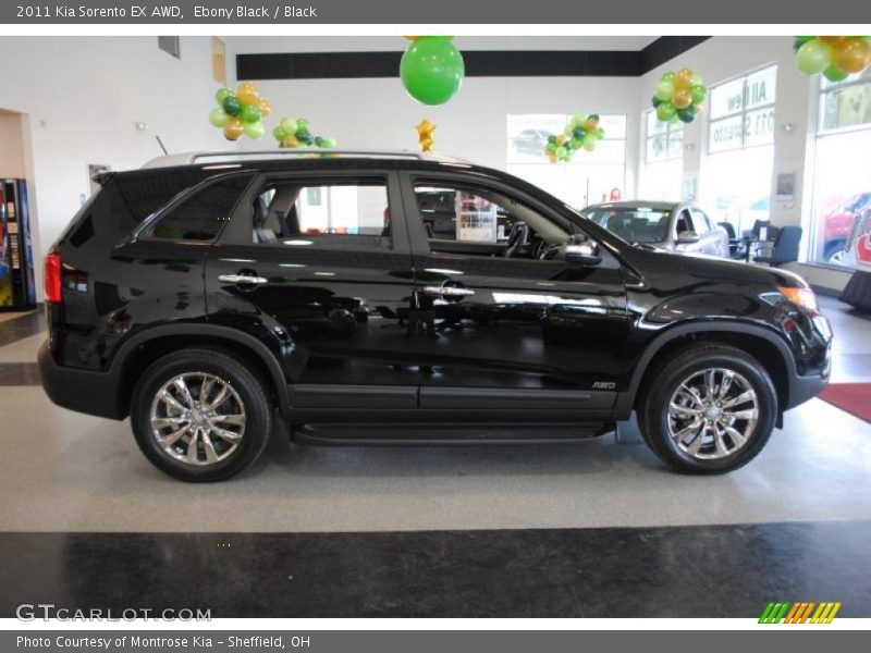 Ebony Black / Black 2011 Kia Sorento EX AWD