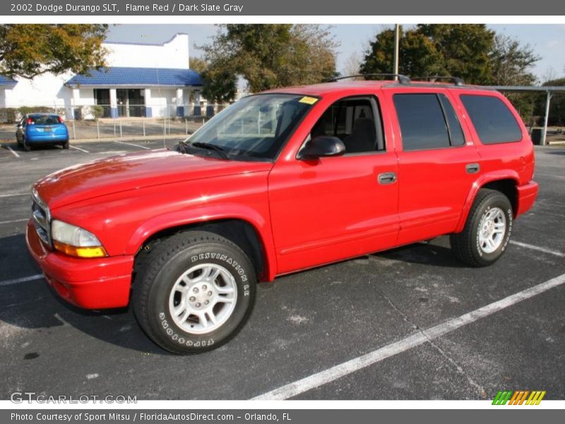 Flame Red / Dark Slate Gray 2002 Dodge Durango SLT