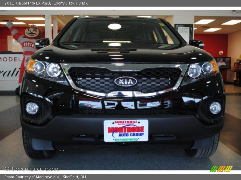 Ebony Black / Black 2011 Kia Sorento EX AWD