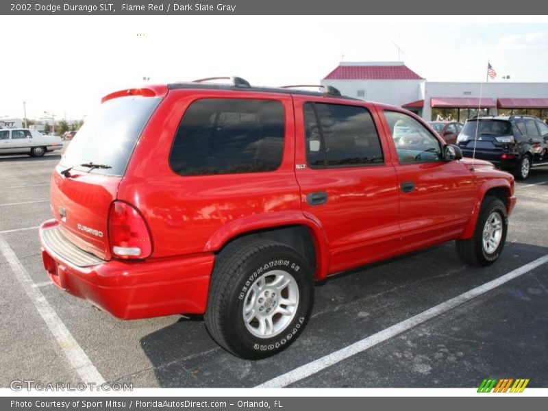 Flame Red / Dark Slate Gray 2002 Dodge Durango SLT